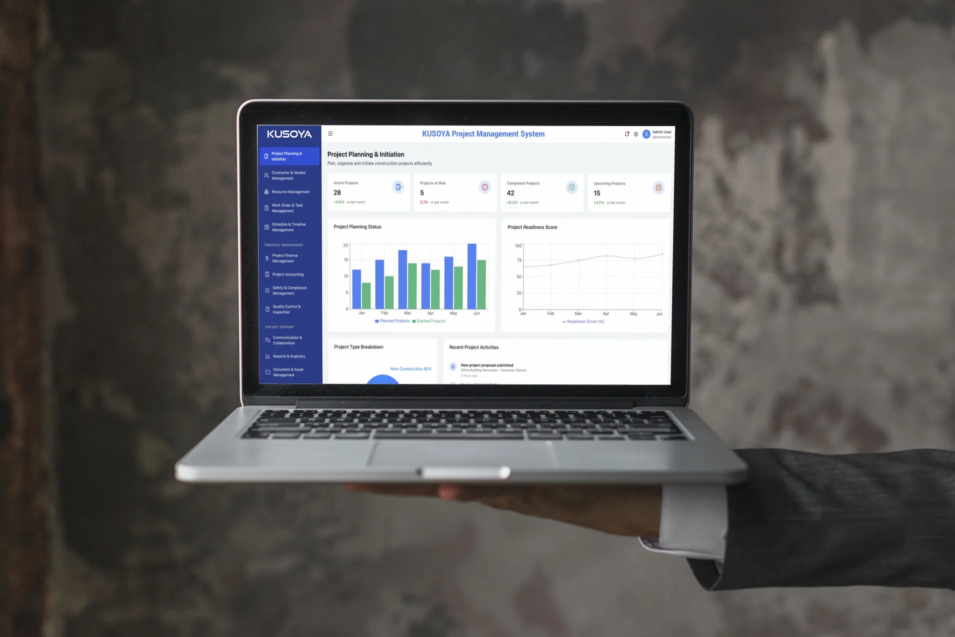 Project Management Platform Dashboard